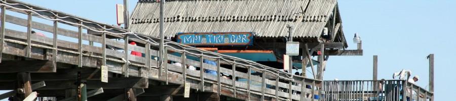 The fishing pier tiki bar in Port Canaveral